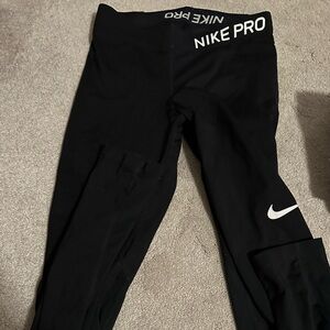 black nike pro running leggings